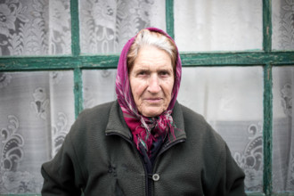 Portrait of a shopkeeper, Kerch, Crimea, Ukraine, Europe