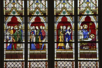 Stained glass windows of the Cathédrale Saint-Étienne, Auxerre, Département Yonne, Region
