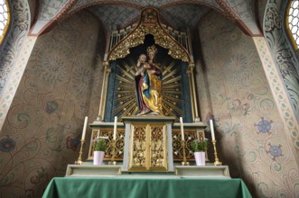 Interior photograph of the chancel, Liebfrauenkapelle, Rapperswil-Jona, Canton St. Gallen, SG,