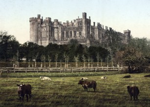 Arundel Castle, a castle in the village of Arundel in the county of West Sussex, England,