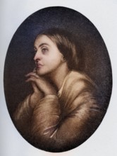Christina Georgina Rossetti, 1830-1894, English poetess of the 19th century, sister of Dante,