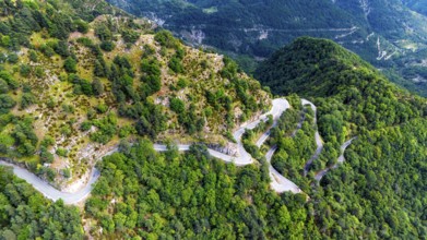 France, French Maritime Alps, Parc Naturel des PréAlpes d'Azur, Département Alpes Maritimes, aerial