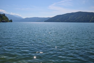 Lake, water, sun, sparkles, summer, Lake Millstatt, Millstatt, Carinthia, Austria, Europe