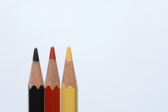 Coloured pencils in the national colours of Germany, national colour