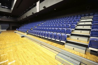 Toronto, Canada-20 August, 2018: College basketball auditorium