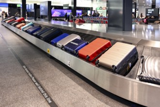 Airport baggage claim carousel baggage