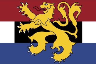 Flag of Benelux, Vector illustration