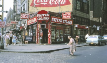 New York in 1966, cigar shop in Greenwich Village