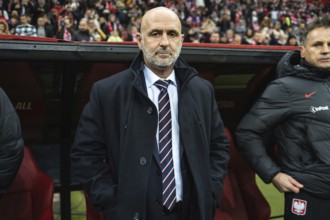 WARSAW, POLAND - NOVEMBER 17, 2023: Qualifications for UEFA Euro 2024. Match Poland - Czech