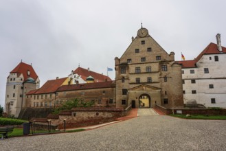 View of Trausnitz Castle in Landshut, Germany, Europe