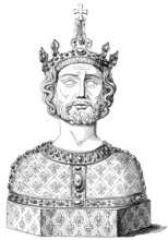 Historical illustration, 19th Century, Charlemagne, Charles the Great or Carolus Magnus, 747-814,