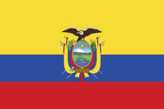 Flag of Ecuador, Vector illustration