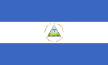 Flag of Nicaragua, Vector illustration