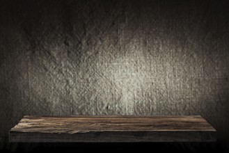 Small vintage wooden panel for product presentation