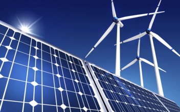 High resolution rendering of a green energy concept