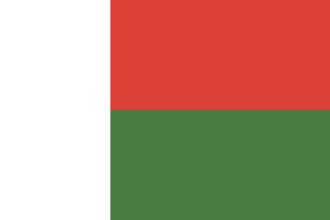 Flag of Madagascar, Vector illustration