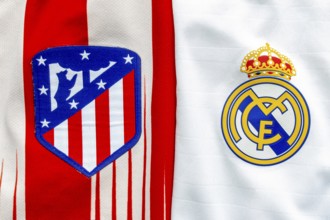 Calgary, Alberta, Canada. July 10, 2020. Club Atletico de Madrid vs Real Madrid close up to their