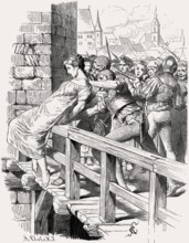 Lynch law of a infanticide, Middle Ages
