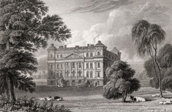 Duff House, Banff, Aberdeenshire, Scotland, 19th century, from Modern Athens by Th. H. Shepherd