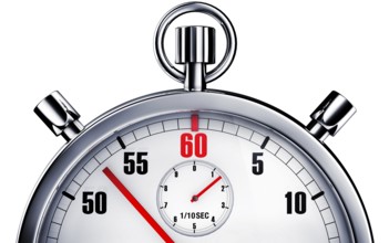 High resolution rendering of a stop watch