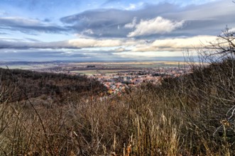View from Försterblick over Gernrode in the Harz Mountains
