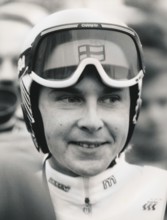 World Cup, Ski jumping, Ski jumper, Matti Nykänen (FIN), portrait, at a ski jumping competition,