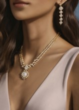 Diamond jewelry luxury and fashion jewelry. ai generative, AI generated