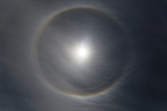 Nature, ring halo, atmospheric phenomenon, Province of Quebec, Canada, North America