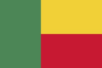Flag of Benin, Vector illustration