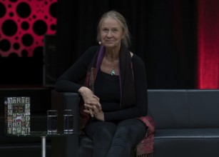 FRANKFURT AM MAIN, Germany, October 21 2023: Cornelia Funke (*1958, German author) at the 75th