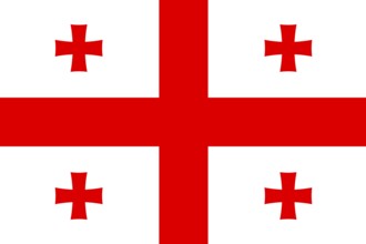 Flag of Georgia, Vector illustration