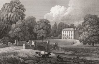 Dalguise House, Dalguise, Perth and Kinross, 19th century, from Modern Athens by Th. H. Shepherd