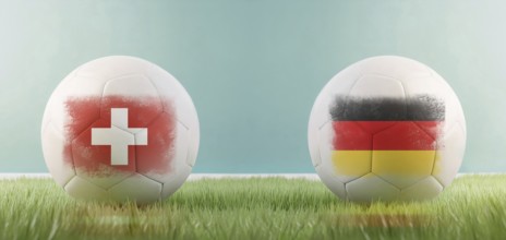 Switzerland vs Germany football match infographic template for Euro 2024 matchday scoreline