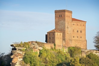 Trifels Castle, Annweiler am Trifels, Palatinate Forest, Rhineland-Palatinate, Palatinate, Germany,