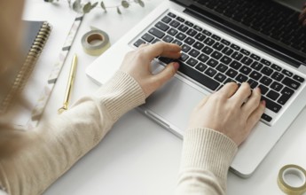 Young writer taking notes. Resolution and high quality beautiful photo