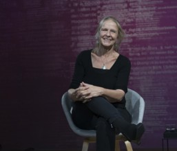 FRANKFURT AM MAIN, Germany, October 21 2023: Cornelia Funke (*1958, German author) at the 75th