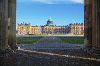 Colonnades with Triumphal Gate, New Palace, Unesco World Heritage Park Sanssouci, Potsdam,