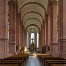 Himmerod Abbey, interior of the abbey church, Cistercian abbey, municipality of Grosslittgen,