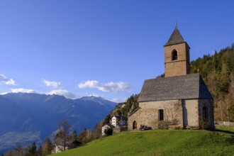 St. Kathrein Church, Hafling, Meran, South Tyrol, Italy, Europe