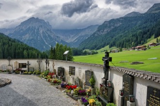 Cemetery of the baroque Roman Catholic parish church of St. Nicholas, cemetery and church under
