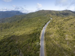 Aerial view, Cerro de la Muerte, Highlands, Tapantí National Park, Cartago Province, Paraíso, Costa