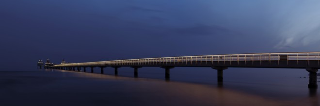 Grömitz pier in the evening light, Grömitz, Baltic Sea