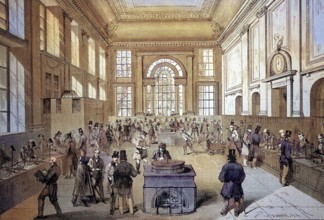 Payment Hall of the Bank of England, 1880 / Zahlhalle der Bank von England, 1880, Historisch,