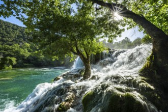Krka Waterfall, Skradinski Buk, Krka National Park, Dalmatia, Croatia, Europe