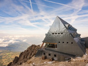 Santner Pass hut, Catinaccio, Dolomites, South Tyrol, Italy, Europe
