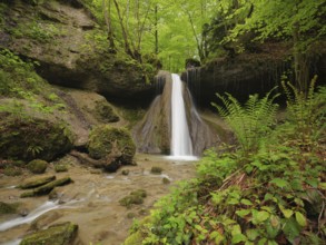 Schwarzenbach Waterfall, Baar, Canton Zug, Switzerland, Europe