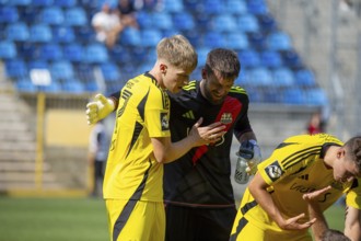 Football 3rd division, season 2024/25, matchday 4: Waldhof Mannheim against 1. FC Saarbrücken.