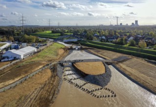 Dinslaken, Voerde, North Rhine-Westphalia, Germany, Inauguration of the new Emscher estuary into