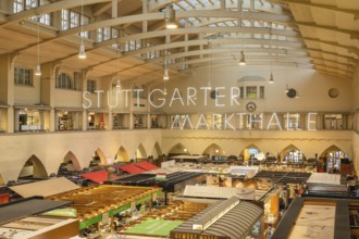 Built in 1912 in Art Nouveau style and opened in 1914, the Stuttgart market hall is now a listed