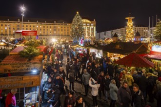 The Dresden Striezelmarkt is a Christmas market in Dresden. It has been held in Advent since 1434,